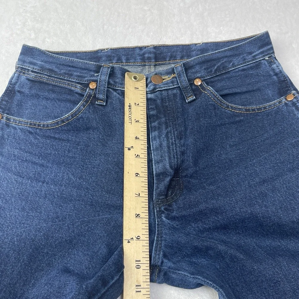 Wrangler Jeans Men's 29/30 Blue Denim Cowboy Cut Relaxed Fit Mid Rise Western
